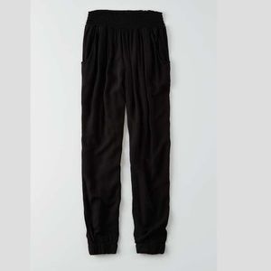 Don't Ask Why soft black jogger pants from AEO! OS
